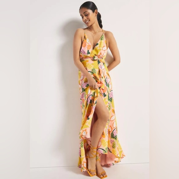 Hutch Dresses & Skirts - Hutch Glenne Matte Satin Wrap Dress